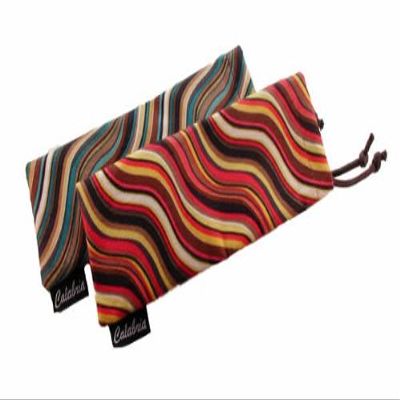 Chamois Drawsting Eyeglass Case in Brown C-734