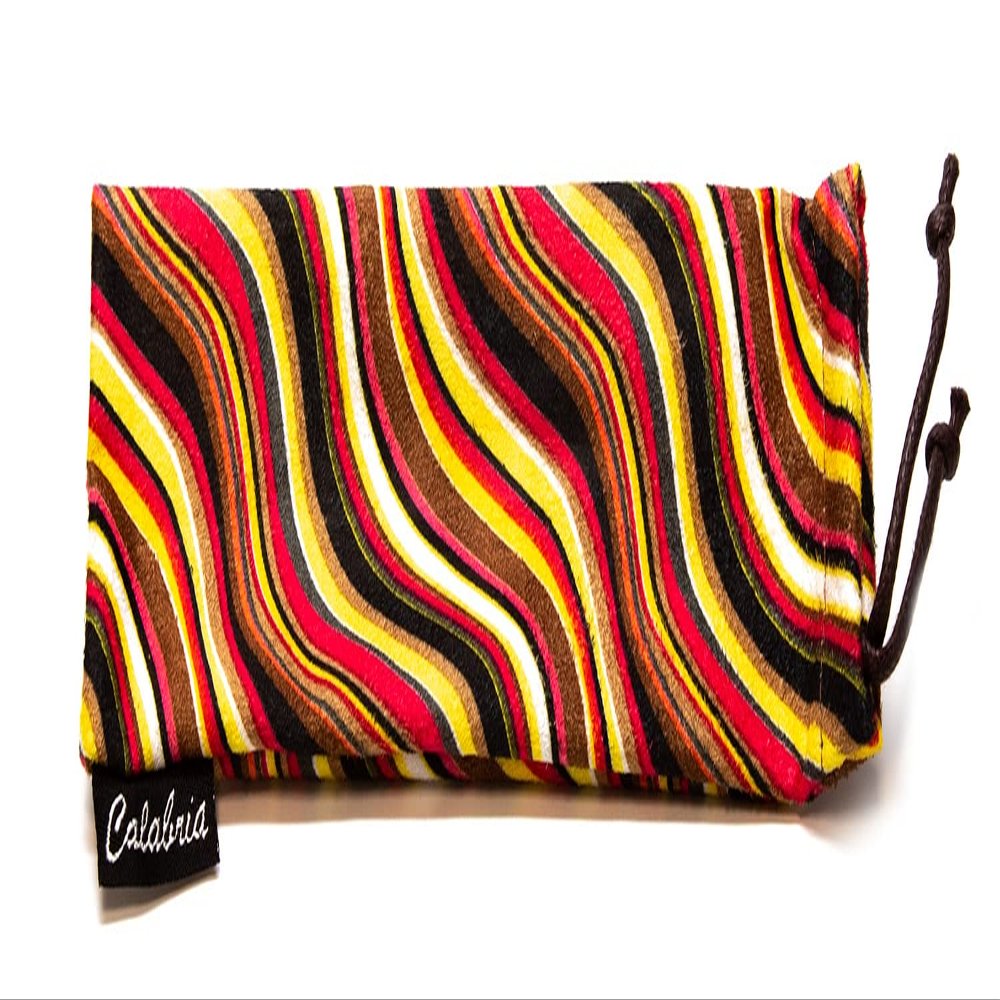 Chamois Drawsting Eyeglass Case in Red C-734