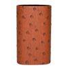 Calabria Desktop Eye Glasses Holder Soft Lining Weighted Base Brown Mens Womens Eyeglasses Stand Case Nightstands PU Leather view 2