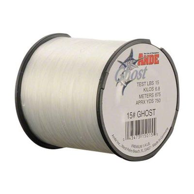 Ande G14-40C Ghost Monofilament, 1/4-Pound Spool, 40-Pound Test, Matte-White Finish