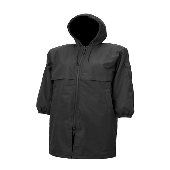 Adoretex Unisex Swim Parka Water Resistant Warm Coat Water Sports Swim Parka for Adults & Kids-PK006-Black-YM