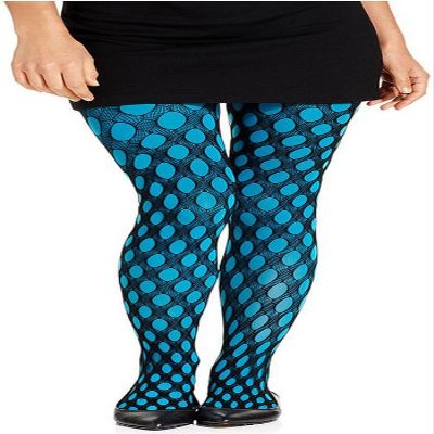 Hue Layered Net Tights (13245) 2/Glacier