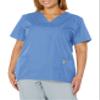 Landau Scrub Zone Relaxed Fit 2-Pocket V-Neck Scrub Top for Women 70221 Ceil Blue view 1