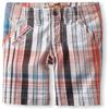 Lee Little Boys' Dungarees Bermuda Flat Front Short, Mango Loom Plaid, 4 Regular view 1