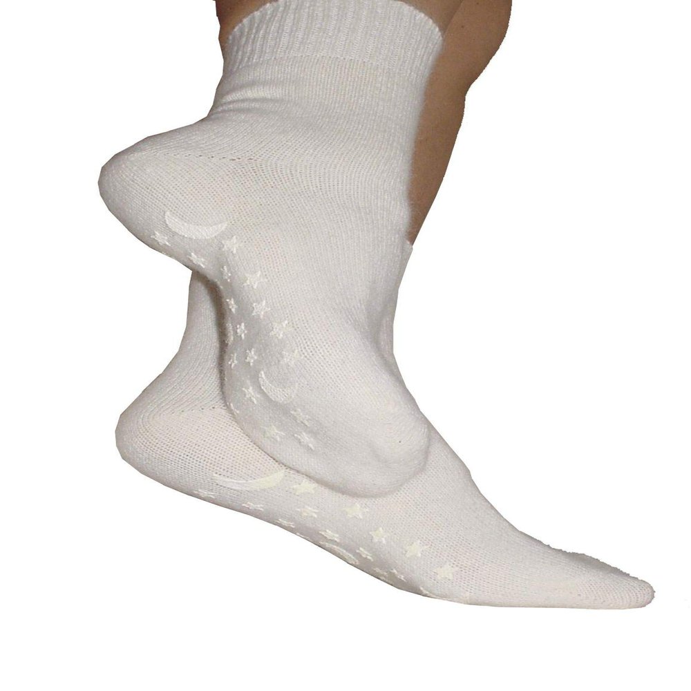 Foot Warmers in Angora Ecru Tg. 43-45
