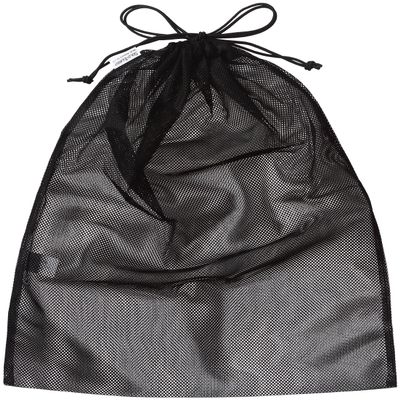 solo-tourist() Luggage Large Mesh Drawstring Bag, Black, One Size