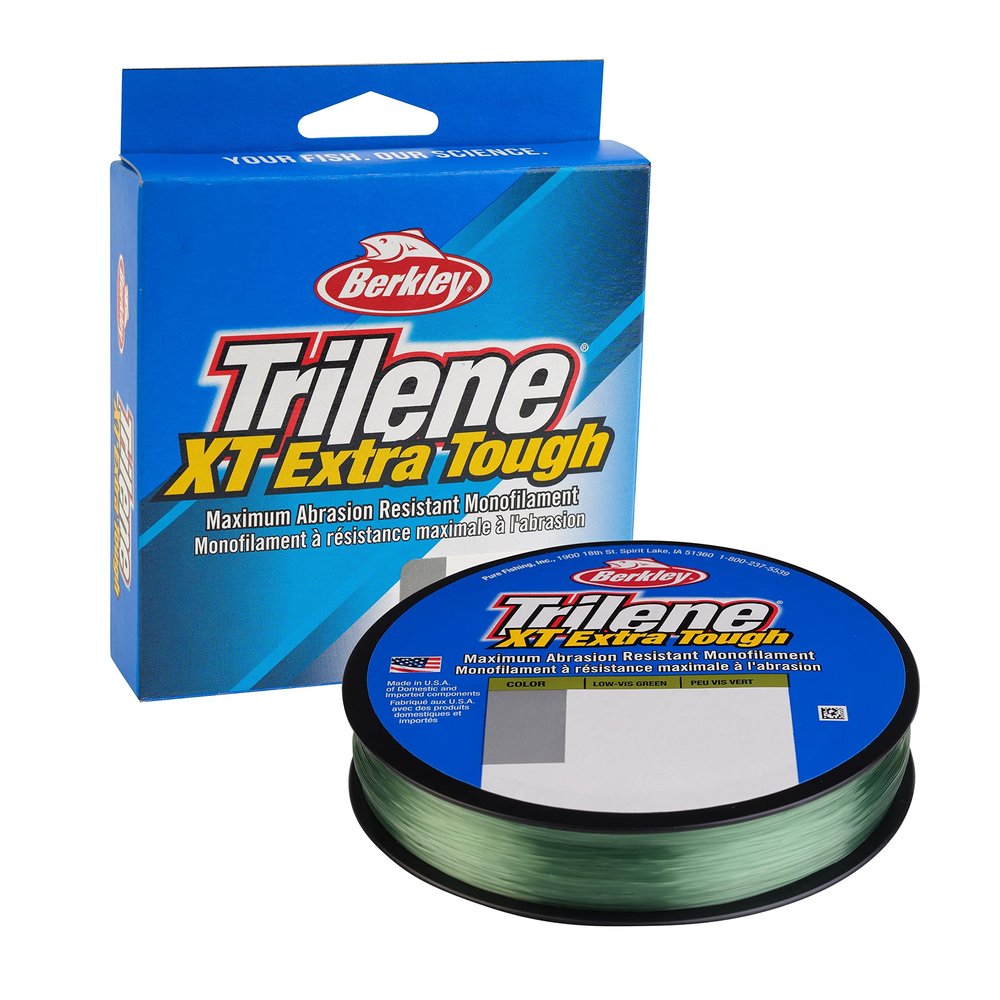 Berkley Trilene XT, Low-Vis Green, 20lb | 9kg, 270yd | 246m Monofilament Fishing Line, Suitable for Saltwater and Freshwater Environments