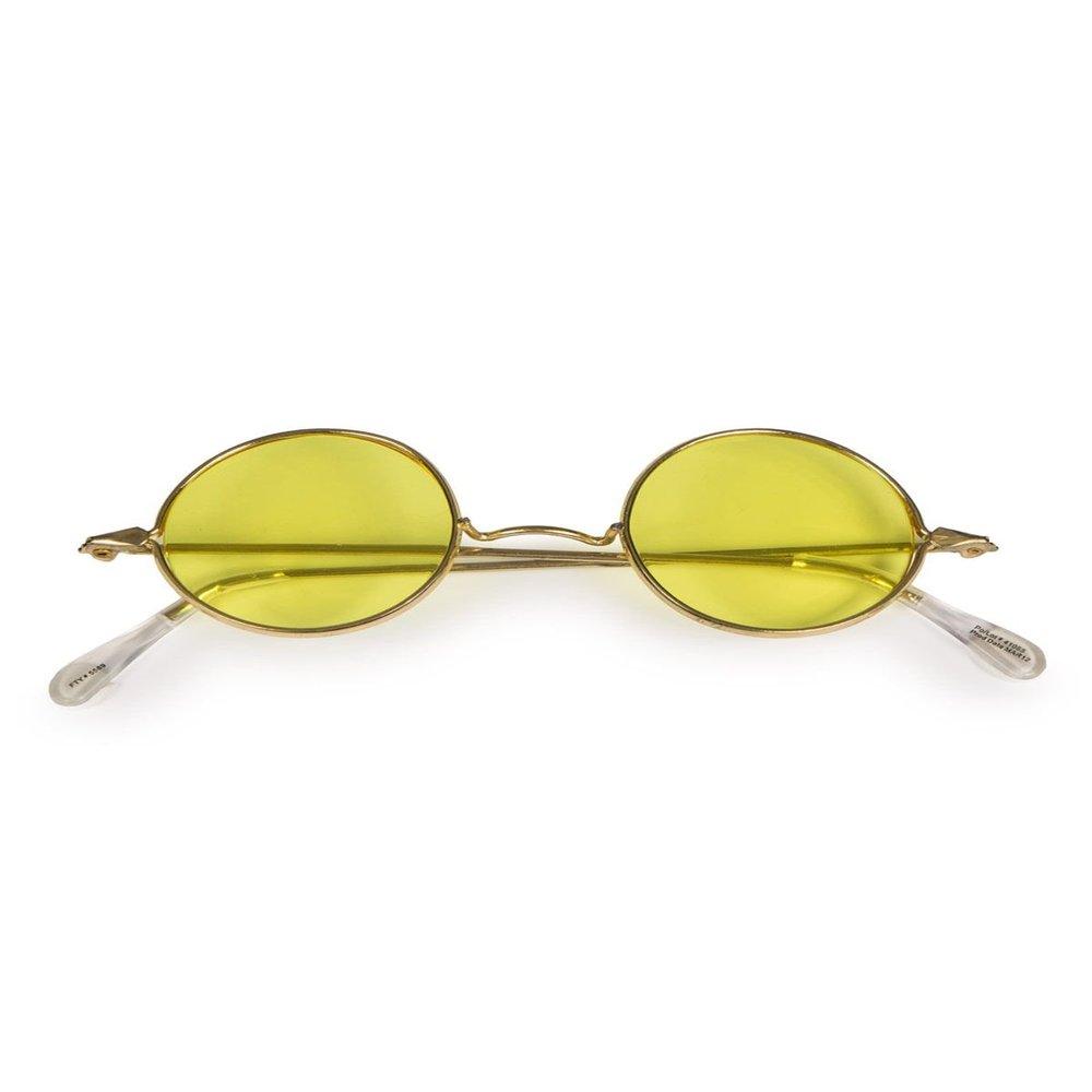 Forum Novelties Glasses-Hippie-Yellow Lenses