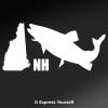 Express Yourself NH Brook Trout State Fish (White - Large) Decal Sticker - State Fish Collection view 1