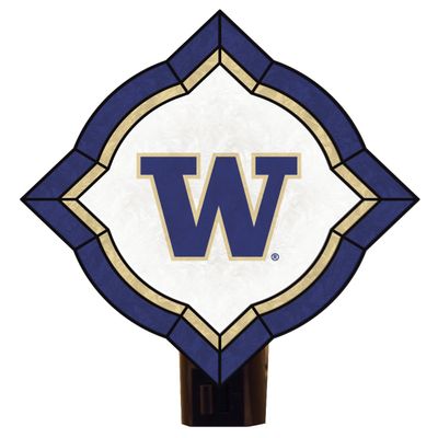 NCAA Washington Huskies Vintage Art Glass Nightlight