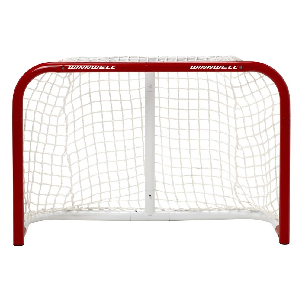 Winnwell Regulation Size Hockey Net - Indoor & Outdoor Heavy Duty Goal - Good for Street, Field & Rink (36")