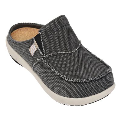 Spenco mens Canvas Spenco Total Support Siesta Slide Char Grey 13 , Charcoal, 12 US