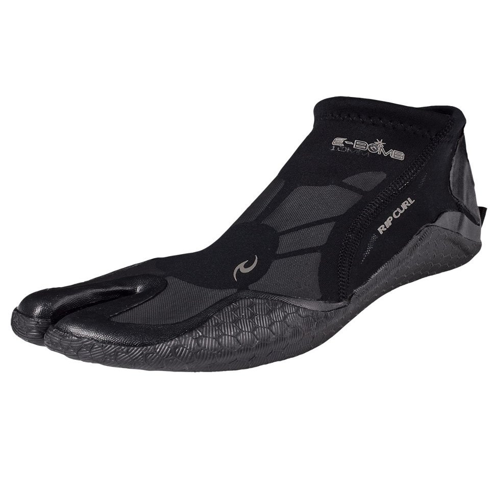 Rip Curl E-Bomb 2mm Strapless Split Toe Boot, Black, 13