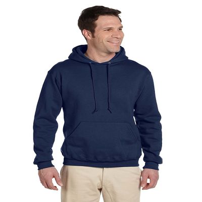 Jerzees 9.5 Oz., 50/50 Super Sweats Nublend Fleece Pullover Hood (4997)- J Navy,Small
