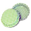 50 Lime Green w/White Polka Dots Bottle Caps Colors Craft Linerless view 1
