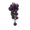 ENRICHETTA Silver plated Lilac faux Pearl Bead Multi Drop Clip On Earrings view 2