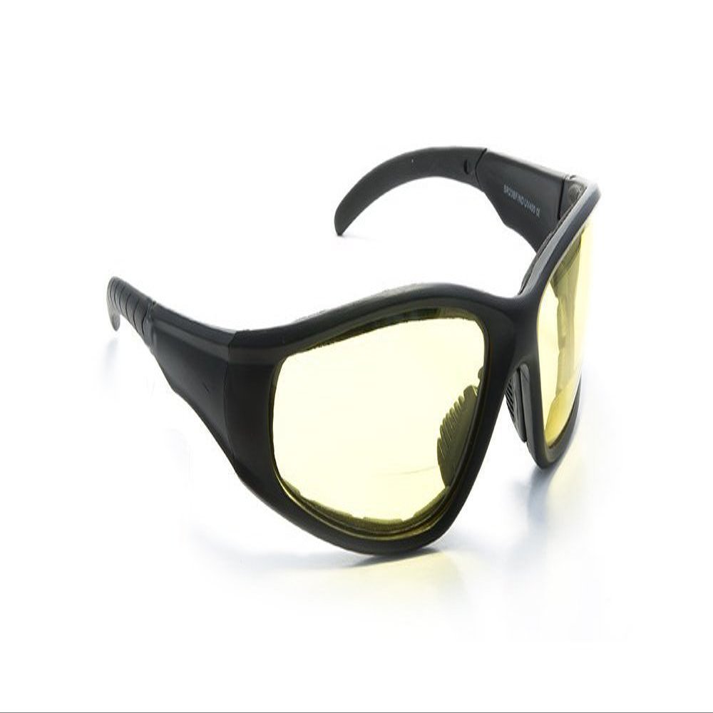 FLORIDA GLASSES Padded Bifocal Sunglasses for Women and Men Motorcycle Wrap-Around Riding with Magnifier Inserts Strength +2.50