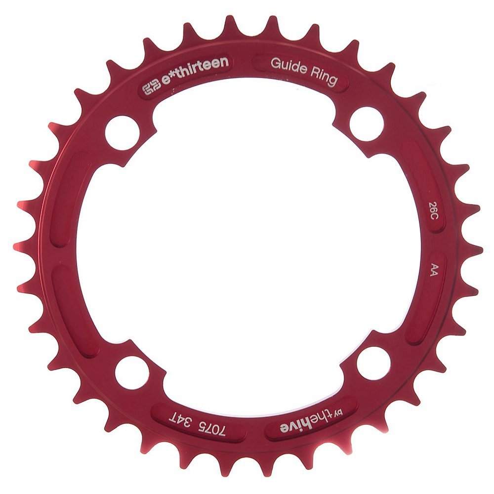 e thirteen by the hive 37T Guidering, 7075-T6, Red Ano