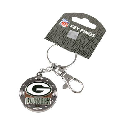 aminco NFL Green Bay Packers Impact Keychain, Silver, One Size