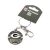 aminco NFL Green Bay Packers Impact Keychain, Silver, One Size