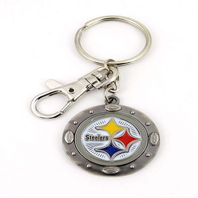 Aminco NFL Pittsburgh Steelers Impact Keychain, silver, one size