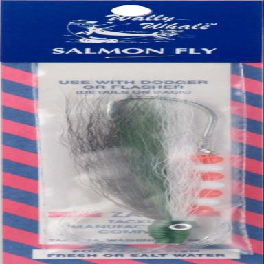 Zak Tackle Salmon Fly, Green/White