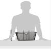 Lampa 94531 Mesh Net Oval Front Basket, Black view 3