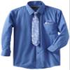 American Exchange Little Boys' Little Dress Shirt With Tie And Pocket Square, Royal Blue, 1 view 1