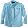 American Exchange Little Boys' Little Dress Shirt With Tie And Pocket Square, Turquoise, 1 view 1