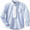 American Exchange Little Boys' Little Dress Shirt With Tie And Pocket Square, Light Blue, 2 view 1