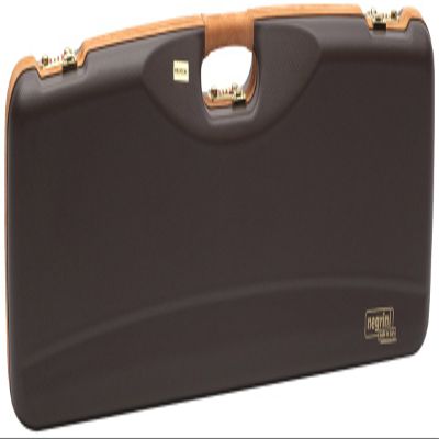 Negrini Cases 1602LX/4707 Shotgun Case for O/U SXS/ABS/1 Gun/1 Barrel up to 32 3/4-Inch, Brown/Brown