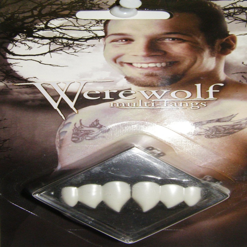 Billy Bob Teeth Unisex Adult Werewolf Triple Fang Adult White One-size