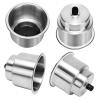 Amarine Made 4pcs Stainless Steel Cup Drink Holder with Drain for Marine Boat RV Camper view 2