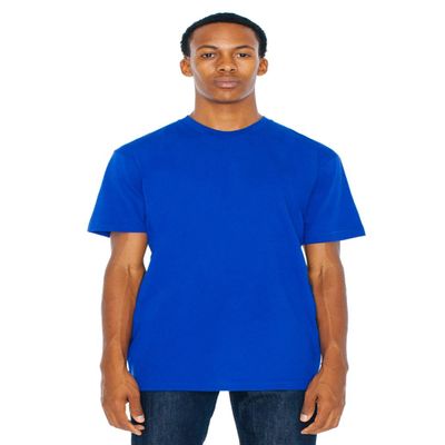 American Apparel Men 50/50 Crewneck T-Shirt Size S Lapis