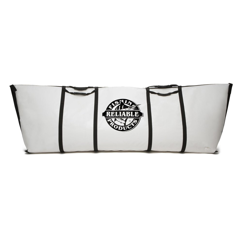 Reliable Fishing Products- 30" X 90" Insulated Cooler Bag, Large Kill Bag, Takes Up Less Space, Easy to Clean, and Produced in USA,White