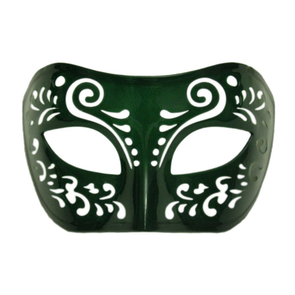 SeasonsTrading Dream Tale Green Venetian Masquerade Mask - Mardi Gras Prom Party (STC12944)