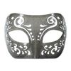 SeasonsTrading Dream Tale Gray Transparent Venetian Masquerade Mask with Glitter - Prom Party view 1