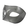 Gray Transparent Venetian Masquerade Mask with Glitter - Mardi Gras Prom Party view 2