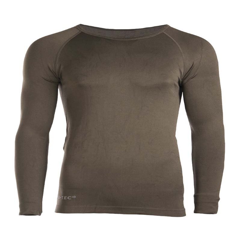 Mil-Tec Long-Sleeve Sports T-Shirt (Olive, XXL - 3XL)