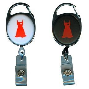 The Heart Truth - Red Dress Carabiner Retractable - - White