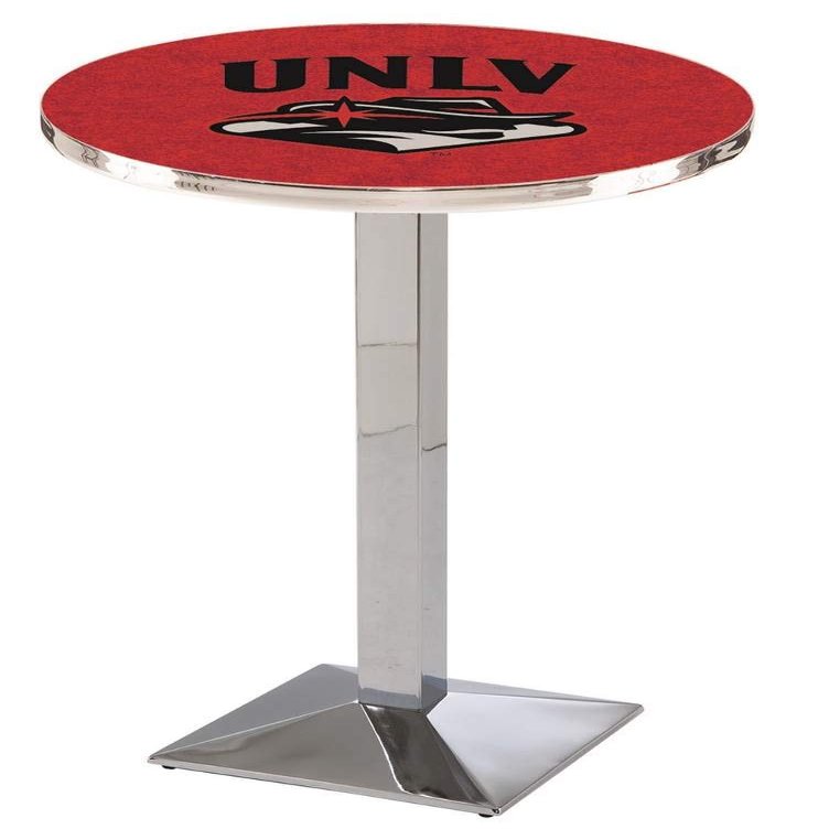 Holland Bar Stool Co. L217-42" Chrome UNLV Pub Table