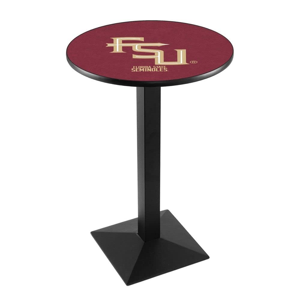 L217 - 42" Black Wrinkle Florida State (Script) Pub Table by Holland Bar Stool Co.