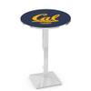 Holland Bar Stool Co. L217-42" Chrome Cal Pub Table view 1