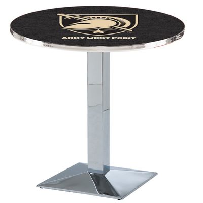 Holland Bar Stool Co. L217-42" Chrome US Military Academy (Army) Pub Table