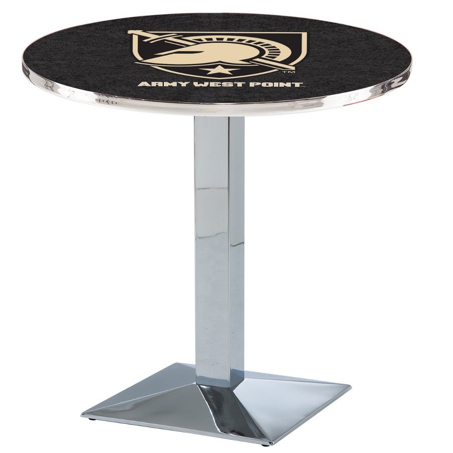 Holland Bar Stool Co. L217-42" Chrome US Military Academy (Army) Pub Table