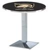 Holland Bar Stool Co. L217-42" Chrome US Military Academy (Army) Pub Table view 1