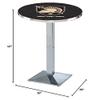Holland Bar Stool Co. L217-42" Chrome US Military Academy (Army) Pub Table view 2