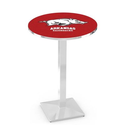 Holland Bar Stool Co. L217-42" Chrome Arkansas Pub Table