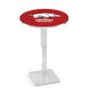 Holland Bar Stool Co. L217-42" Chrome Arkansas Pub Table view 1