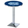 Holland Bar Stool Co. L217-42" Chrome North Carolina Pub Table view 1